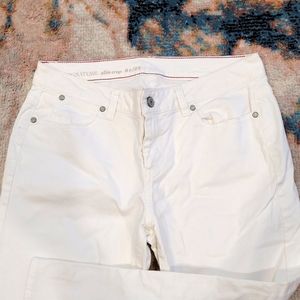 White TABOT Slim Crop Pants 8p/29